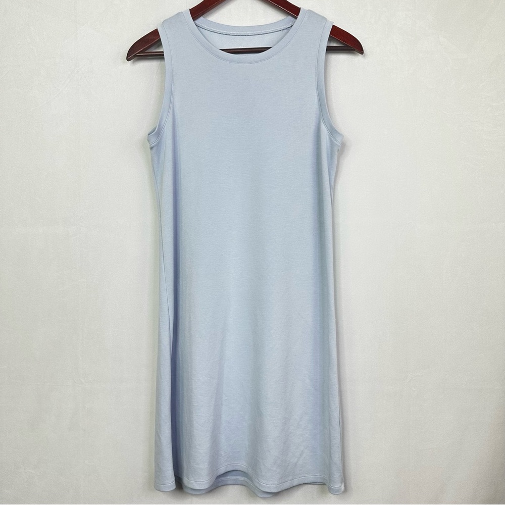 Gaiam Mini Dress High Neckline Sleeveless Tank Shift Athletic Slip Causal Medium
